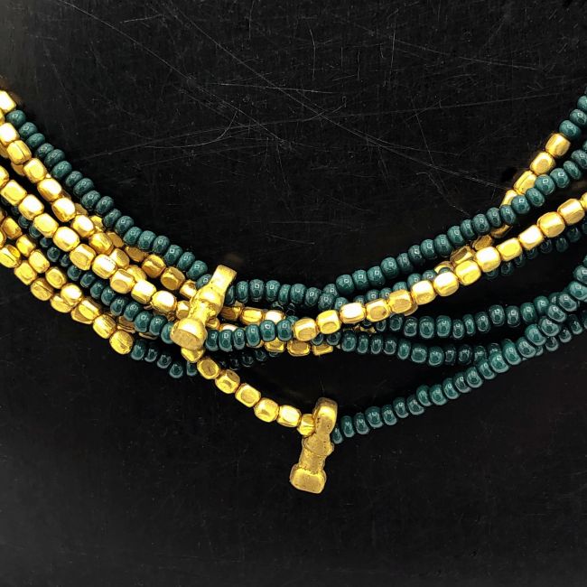 Kette Linda dunkelgrün