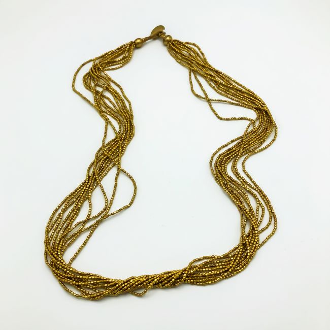 Lange Kette Messing mehrsträngig