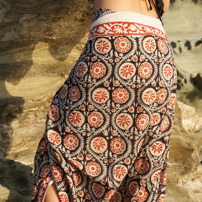 Ein schöner Pflanzenfarbendruck