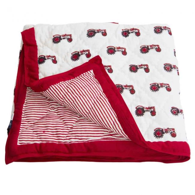 Babyquilt roter Traktor