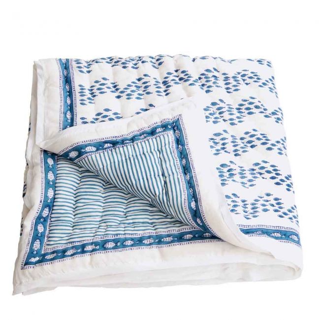 Babyquilt Türkise Fische