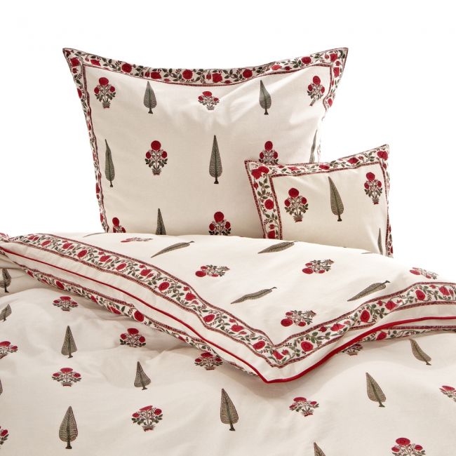Bettbezug Poppy Tree, hier abgebildet  mit 2 Kissen