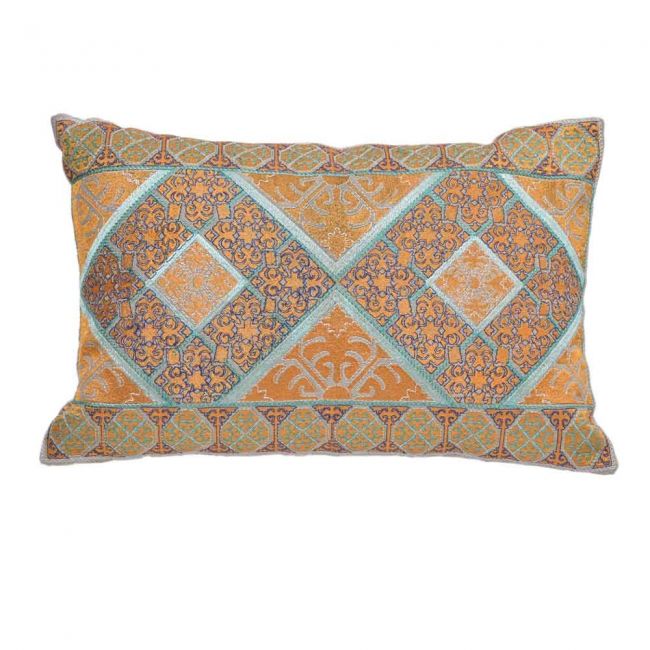 Besticktes Kissen Swat Yellow