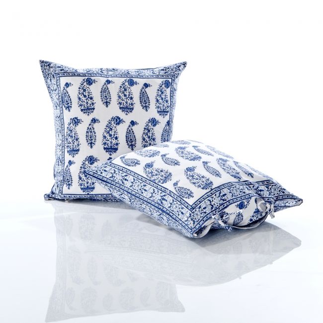 Kissen Paisley Blue