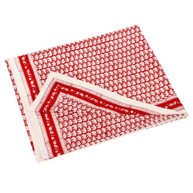 Laken Little Elephant red