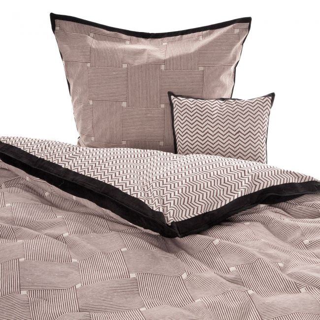 Bettbezug Nippon Black, Foto mit 2 Kissen Nippon Black