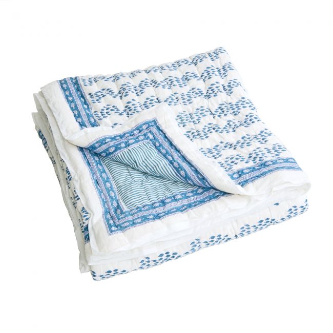 Quilt türkise Fische