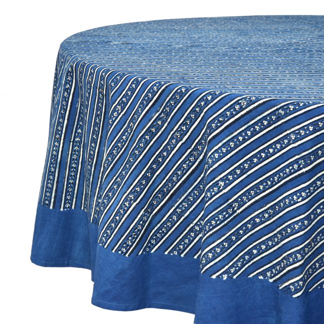 Tischdecke - Indigo Blue - 220 cm Durchmesser