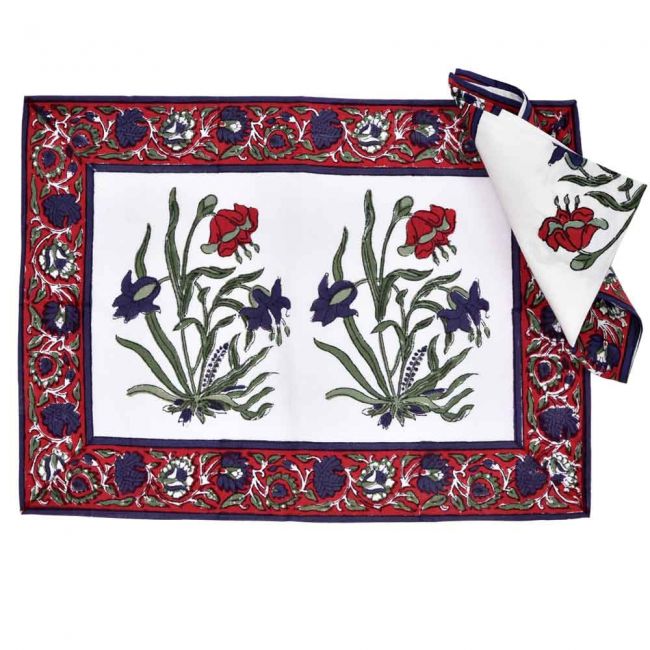 Tischset Lilli mit Stoffserviette