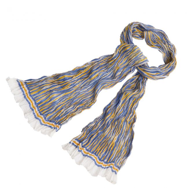 Schal - Tino gelbblau - ca. 110x250 cm